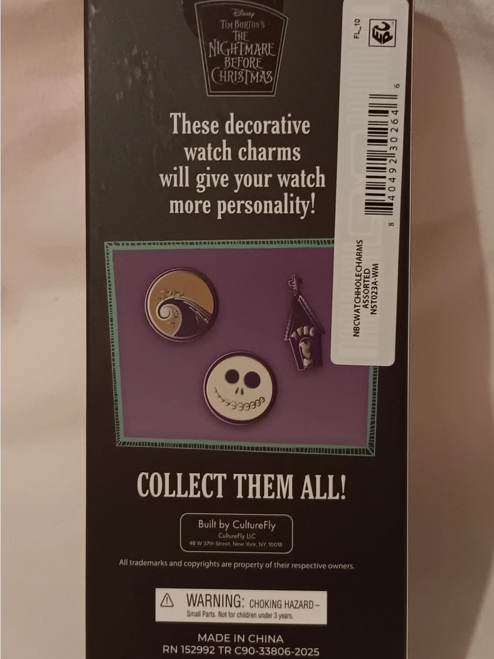 The Nightmare Before Christmas Watch Band Charms by Disney